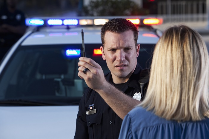 Officer Administering DUI Test